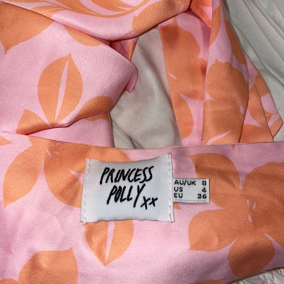 Princess Polly Shae Top Pink Floral US 4 - Picture 7 of 7